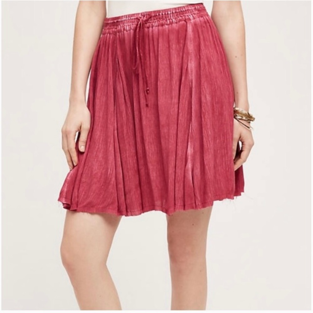 Anthropologie Floreat Drawstring Skirt